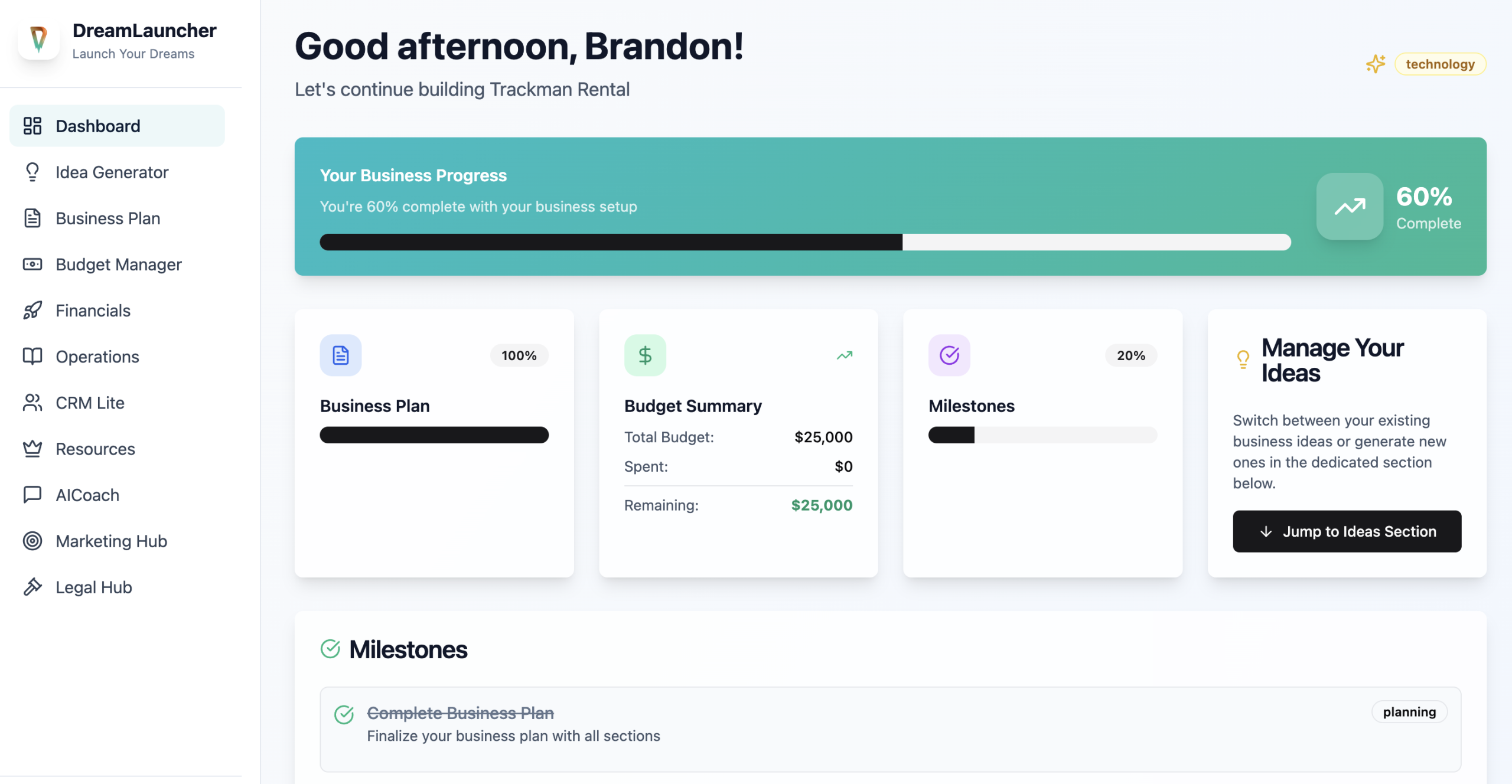 DreamLauncher Dashboard